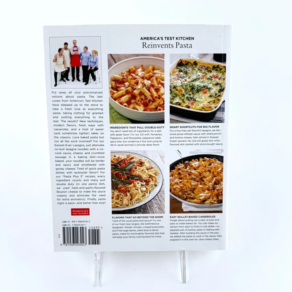 America's Test Kitchen Pasta Revolution Cookbook